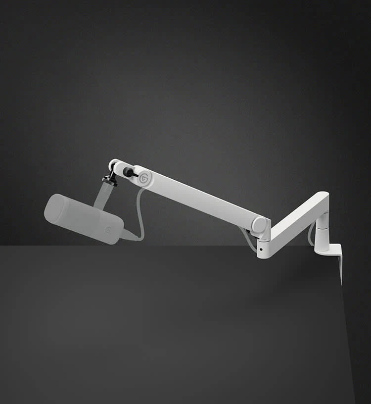 Wave Mic Arm Pro - White | Pro Mic Boom Arm Desks | Elgato